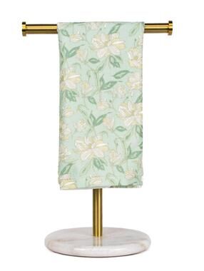 Magnolia Kitchen Towel   Misty Blue/Multi   15x25